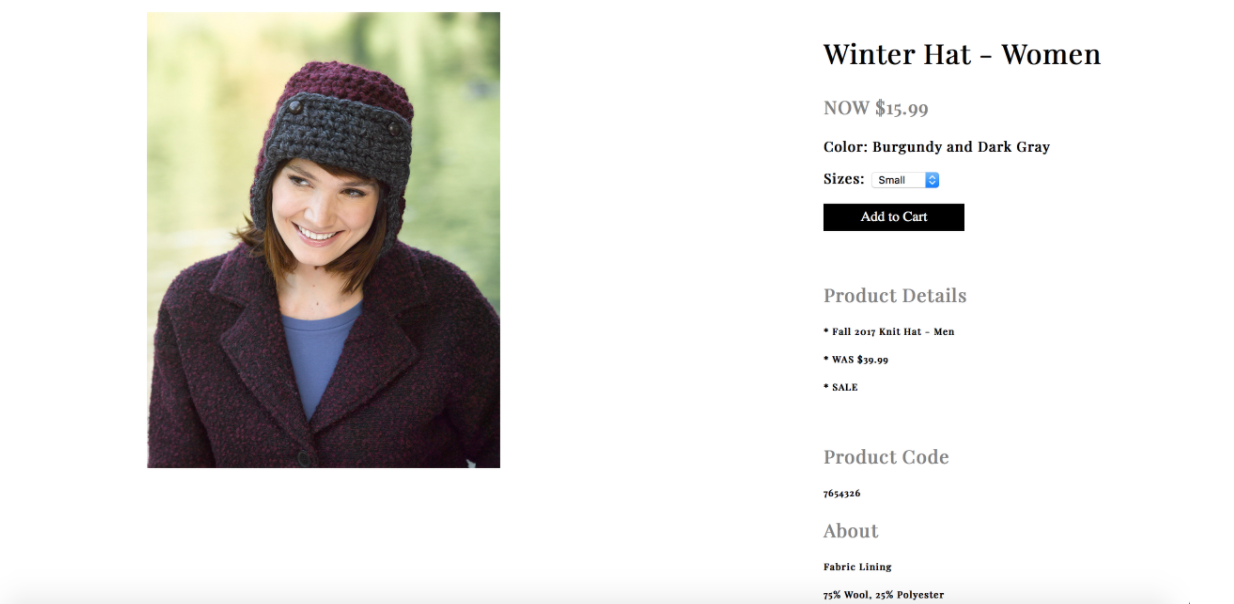 Winter Hat - Women